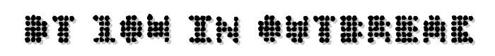DT 104 in outbreak font